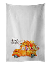 Load image into Gallery viewer, Fall Harvest Westie White Kitchen Towel Set of 2