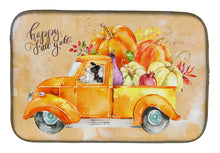 Load image into Gallery viewer, Fall Harvest Border Collie Dish Drying Mat – Absorbent, Artistic Kitchen Essentials CK2657DDM
