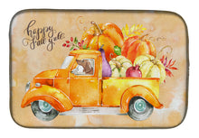 Load image into Gallery viewer, Fall Harvest Red Dachshund Dish Drying Mat – Absorbent, Artistic Kitchen Essentials CK2677DDM
