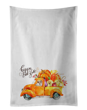 Load image into Gallery viewer, Fall Harvest Jack Russell Terrier White Kitchen Towel Set of 2