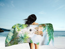 Load image into Gallery viewer, Fox Terrier Beach Towel – Premium Towel Large, Colorful, and Ultra-Soft for Pool or Beach CK2991TWL3060