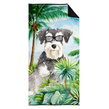 Load image into Gallery viewer, Schnauzer #2 Beach Towel – Premium Towel Large, Colorful, and Ultra-Soft for Pool or Beach CK3006TWL3060