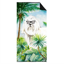 Load image into Gallery viewer, Maltese Beach Towel – Premium Towel Large, Colorful, and Ultra-Soft for Pool or Beach CK3007TWL3060