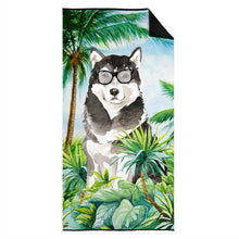 Load image into Gallery viewer, Alaskan Malamute Beach Towel – Premium Towel Large, Colorful, and Ultra-Soft for Pool or Beach CK3008TWL3060