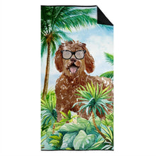 Load image into Gallery viewer, Labradoodle Beach Towel – Premium Towel Large, Colorful, and Ultra-Soft for Pool or Beach CK3010TWL3060