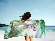 Load image into Gallery viewer, Irish Wolfhound Beach Towel – Premium Towel Large, Colorful, and Ultra-Soft for Pool or Beach CK3012TWL3060