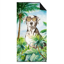 Load image into Gallery viewer, Catahoula Leopard Dog Beach Towel – Premium Towel Large, Colorful, and Ultra-Soft for Pool or Beach CK3018TWL3060