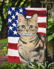 Load image into Gallery viewer, American Shorthair Brown Tabby American Flag Garden Flag - Outdoor Decorative Yard Flag CK3028GF