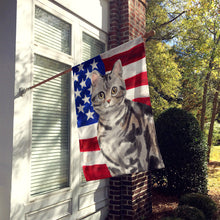 Load image into Gallery viewer, American Shorthair American Flag Flag Canvas House Size CK3029CHF