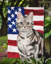 Load image into Gallery viewer, American Shorthair American Flag Garden Flag - Outdoor Decorative Yard Flag CK3029GF