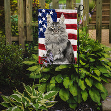 Load image into Gallery viewer, Maine Coon American Flag Garden Flag - Outdoor Decorative Yard Flag CK3034GF
