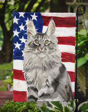 Load image into Gallery viewer, Maine Coon American Flag Garden Flag - Outdoor Decorative Yard Flag CK3034GF