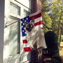 Load image into Gallery viewer, Siamese American Flag Flag Canvas House Size CK3039CHF
