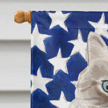 Load image into Gallery viewer, Siberian American Flag Flag Canvas House Size CK3040CHF