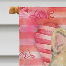 Load image into Gallery viewer, American Shorthair Brown Tabby Cat Love Flag Canvas House Size CK3043CHF