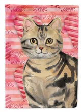 Load image into Gallery viewer, American Shorthair Brown Tabby Cat Love Garden Flag - Outdoor Decorative Yard Flag CK3043GF