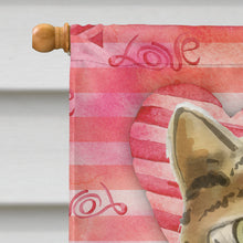 Load image into Gallery viewer, Bengal Cat Love Flag Canvas House Size CK3045CHF