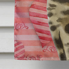 Load image into Gallery viewer, Bengal Cat Love Flag Canvas House Size CK3045CHF