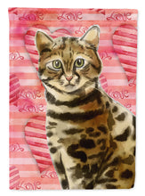 Load image into Gallery viewer, Bengal Cat Love Flag Canvas House Size CK3045CHF