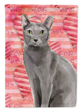 Load image into Gallery viewer, Blue Russian Cat Love Garden Flag - Outdoor Decorative Yard Flag CK3046GF