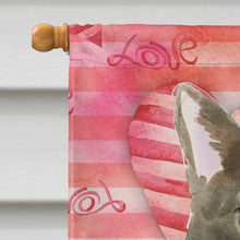 Load image into Gallery viewer, Bombay Cat Love Flag Canvas House Size CK3047CHF