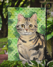 Load image into Gallery viewer, American Shorthair Brown Tabby Shamrock Garden Flag - Outdoor Decorative Yard Flag CK3058GF