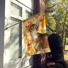 Load image into Gallery viewer, Abyssinian Fall Leaves Flag Canvas House Size CK3072CHF