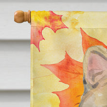 Load image into Gallery viewer, American Shorthair Brown Tabby Fall Leaves Flag Canvas House Size CK3073CHF