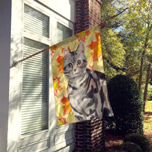 Load image into Gallery viewer, American Shorthair Fall Leaves Flag Canvas House Size CK3074CHF