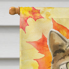 Load image into Gallery viewer, Bengal Fall Leaves Flag Canvas House Size CK3075CHF