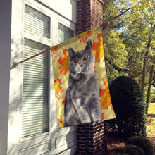 Load image into Gallery viewer, British Shorthair Fall Leaves Flag Canvas House Size CK3078CHF