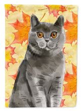Load image into Gallery viewer, British Shorthair Fall Leaves Garden Flag - Outdoor Decorative Yard Flag CK3078GF