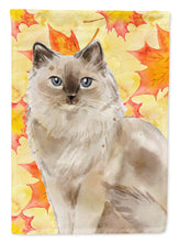 Load image into Gallery viewer, Ragdoll Fall Leaves Flag Canvas House Size CK3082CHF