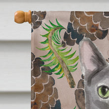 Load image into Gallery viewer, Blue Russian Pine Cones Flag Canvas House Size CK3091CHF