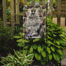 Load image into Gallery viewer, Maine Coon Pine Cones Garden Flag - Outdoor Decorative Yard Flag CK3094GF
