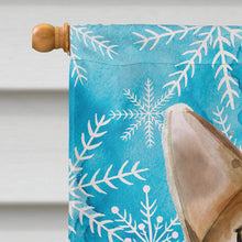 Load image into Gallery viewer, Abyssinian Winter Snowflake Flag Canvas House Size CK3102CHF