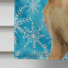 Load image into Gallery viewer, Abyssinian Winter Snowflake Flag Canvas House Size CK3102CHF