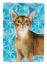 Load image into Gallery viewer, Abyssinian Winter Snowflake Flag Canvas House Size CK3102CHF