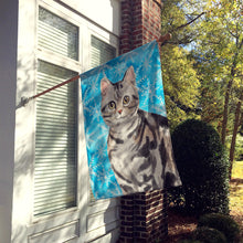 Load image into Gallery viewer, American Shorthair Winter Snowflake Flag Canvas House Size CK3104CHF