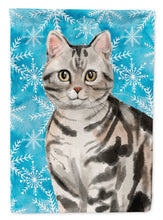 Load image into Gallery viewer, American Shorthair Winter Snowflake Garden Flag - Outdoor Decorative Yard Flag CK3104GF