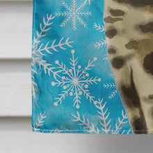 Load image into Gallery viewer, Bengal Winter Snowflake Flag Canvas House Size CK3105CHF