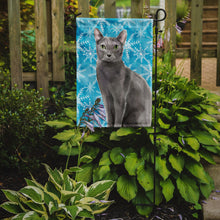 Load image into Gallery viewer, Blue Russian Winter Snowflake Garden Flag - Outdoor Decorative Yard Flag CK3106GF