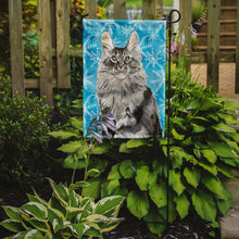 Load image into Gallery viewer, Maine Coon Winter Snowflake Garden Flag - Outdoor Decorative Yard Flag CK3109GF