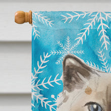 Load image into Gallery viewer, Ragdoll Winter Snowflake Flag Canvas House Size CK3112CHF