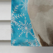 Load image into Gallery viewer, Siamese Winter Snowflake Flag Canvas House Size CK3114CHF