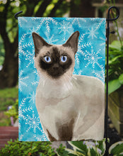 Load image into Gallery viewer, Siamese Winter Snowflake Garden Flag - Outdoor Decorative Yard Flag CK3114GF