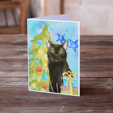 Load image into Gallery viewer, Bombay Christmas Presents Greeting Cards -  Blank Note Cards – 8-Pack of Artist-Designed Cards with Envelopes