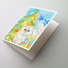 Load image into Gallery viewer, Persian Christmas Presents Greeting Cards -  Blank Note Cards – 8-Pack of Artist-Designed Cards with Envelopes
