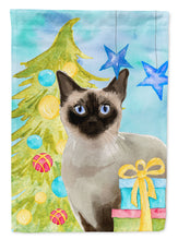 Load image into Gallery viewer, Siamese Christmas Presents Flag Canvas House Size CK3129CHF