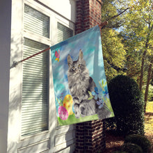 Load image into Gallery viewer, Maine Coon Easter Eggs Flag Canvas House Size CK3139CHF